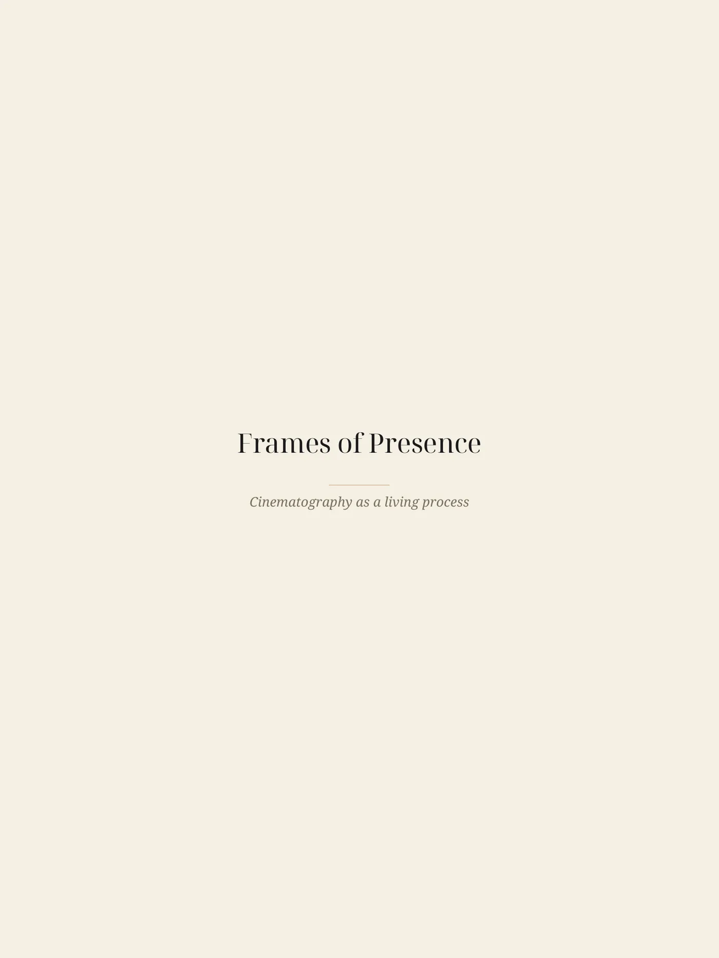 Frames of Presence — preview page 1
