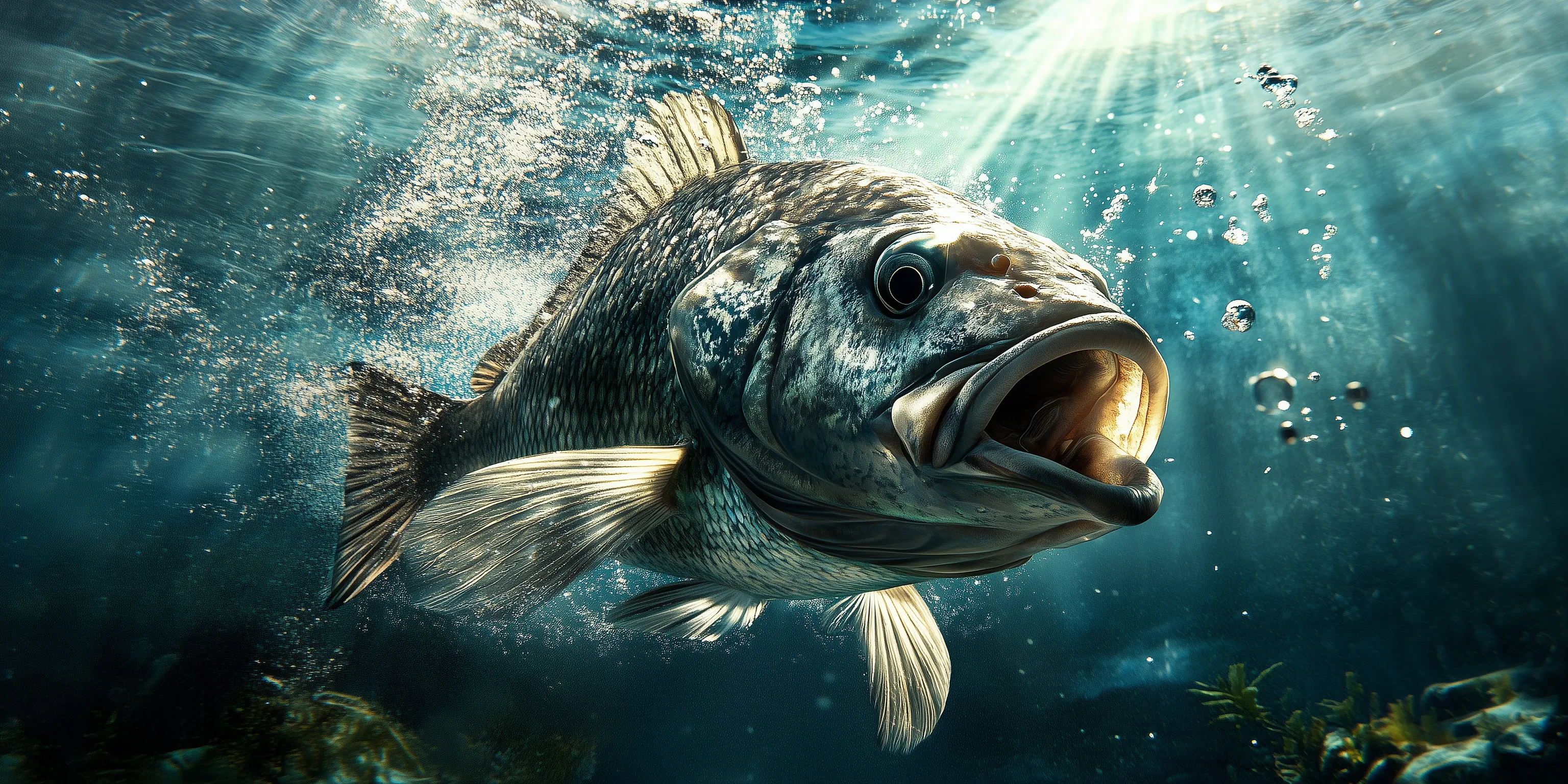 Mj Photorealistic Underwater Scene Sleek