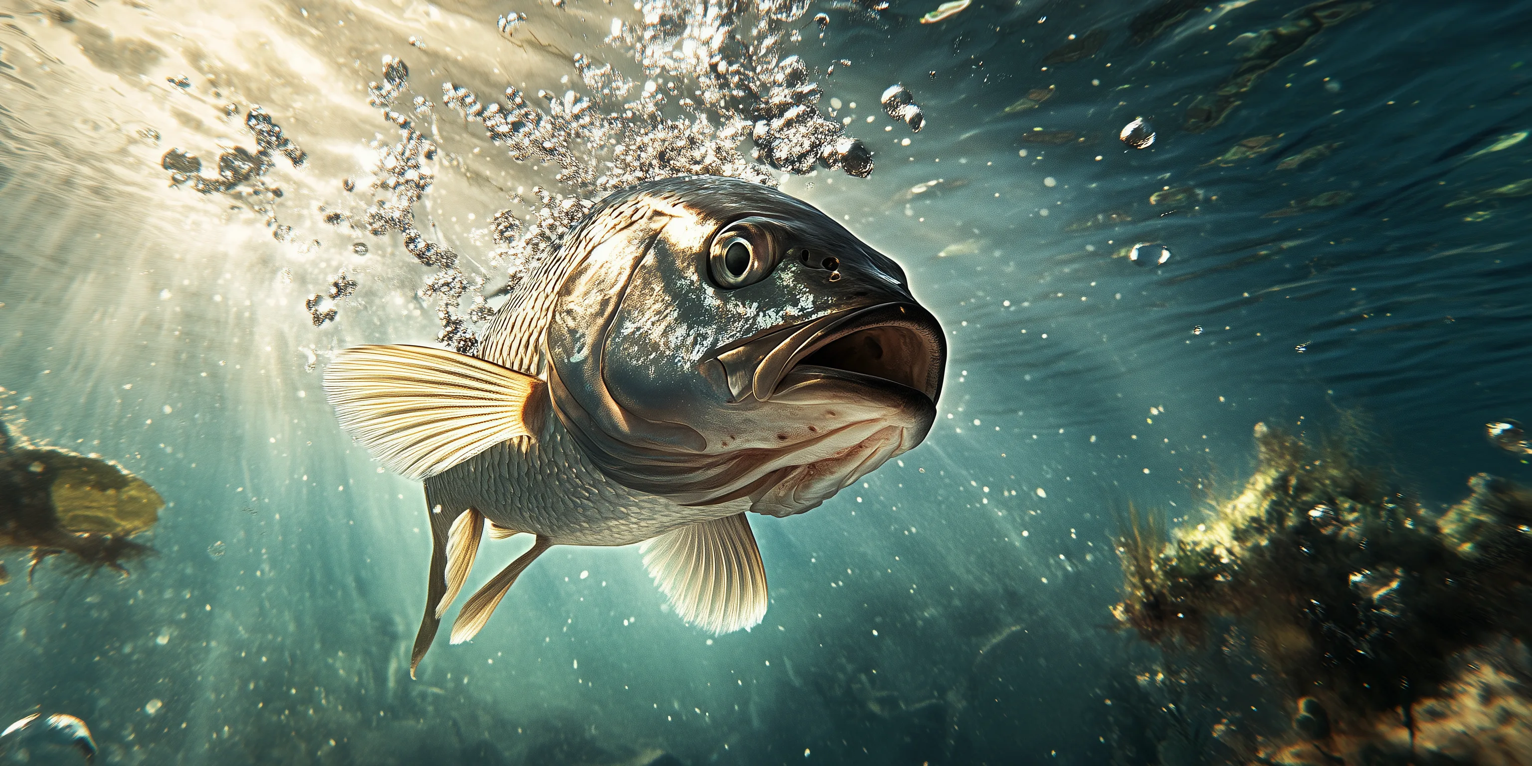 Mj Photorealistic Underwater Scene Sleek