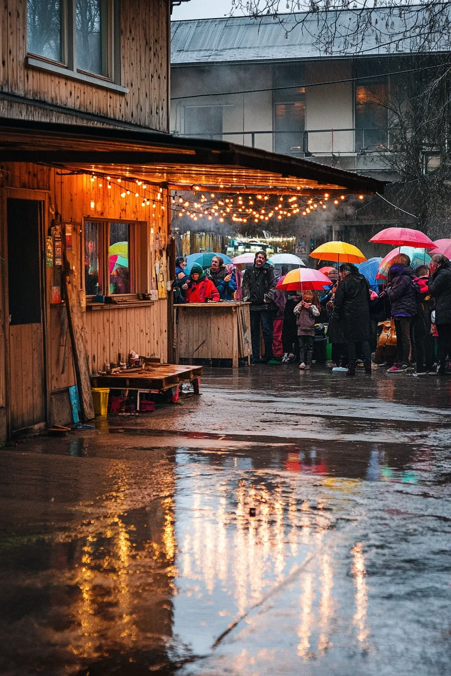 Mj Rainy Courtyard Dilapidated 1970s