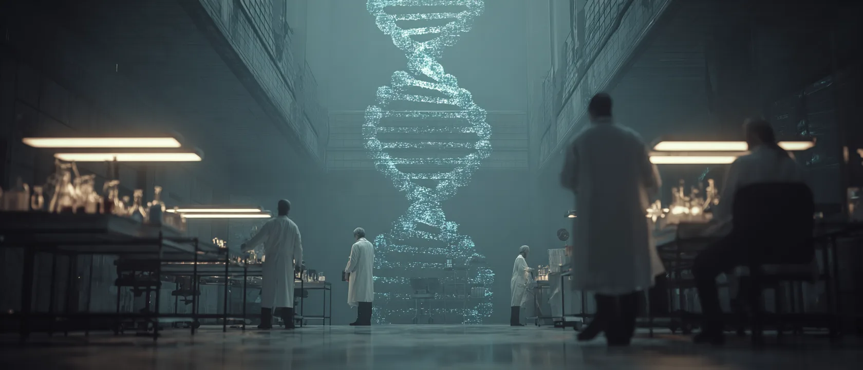 Mj Sterile Futuristic Laboratory Scientists